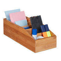 AUFBEWAHRUNGSBOX - Hellbraun, Holz (35/14/10cm) - Relaxdays