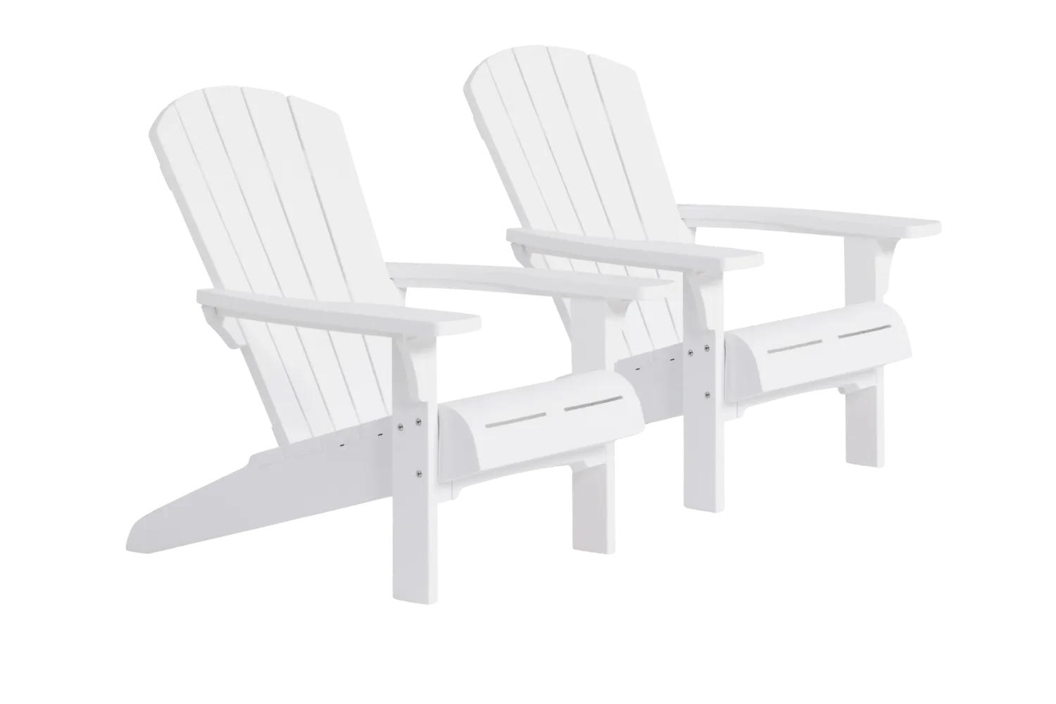 GARTENSTUHL Adirondack Troy - 2er Set - Weiß, Kunststoff (80/96.5/85cm) - Keter