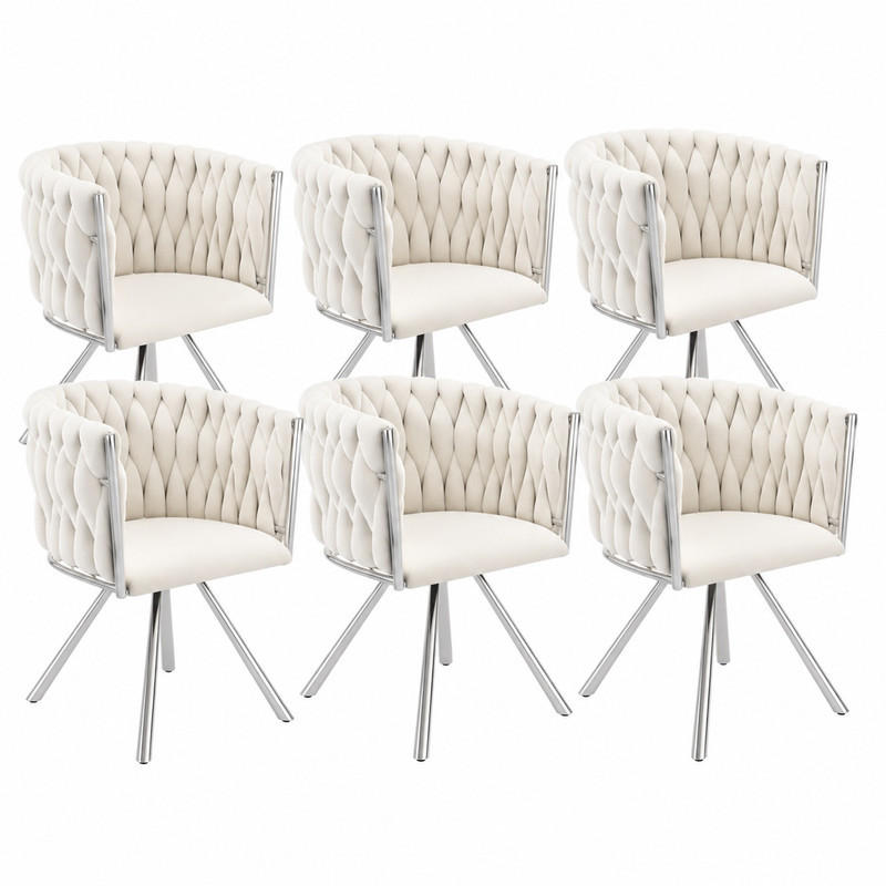 Meubliv Esszimmerstuhl Beige 54x72x59.1 cm