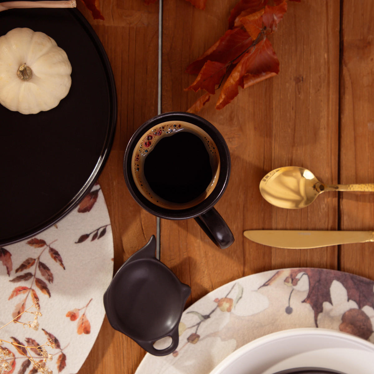 BECHER Famelio schwarz 0,4 l 6er-Set - Schwarz, Keramik (0.4L) - Homla