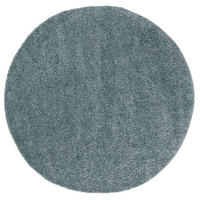 HOCHFLOR LANGFLOR SHAGGY TEPPICH FLUFFY RUND - Blau, Textil (200/200cm) - Pergamon