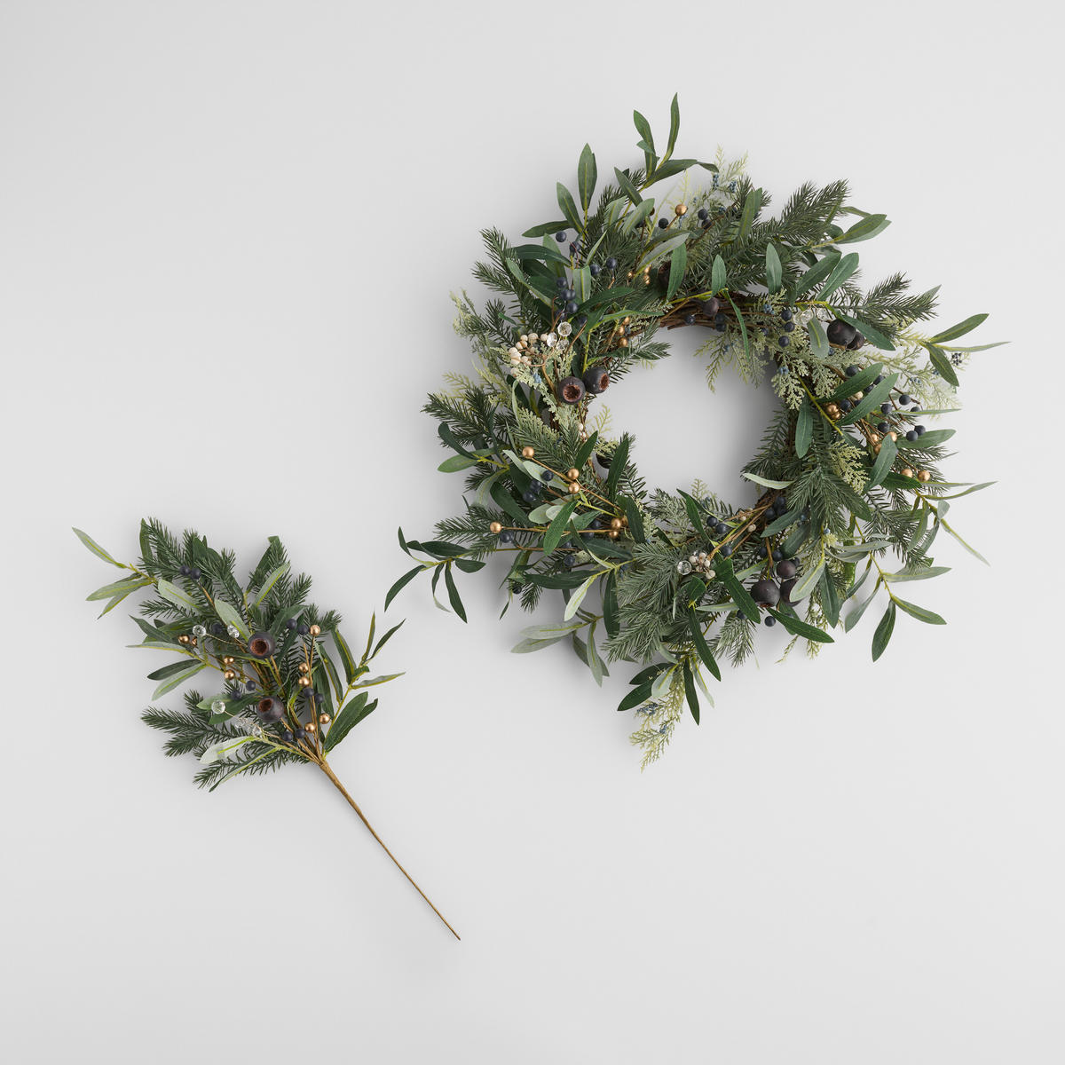 WEIHNACHTSKRANZ Blissino, Ø 60cm - Grün, Kunststoff (60/10/60cm) - home&you