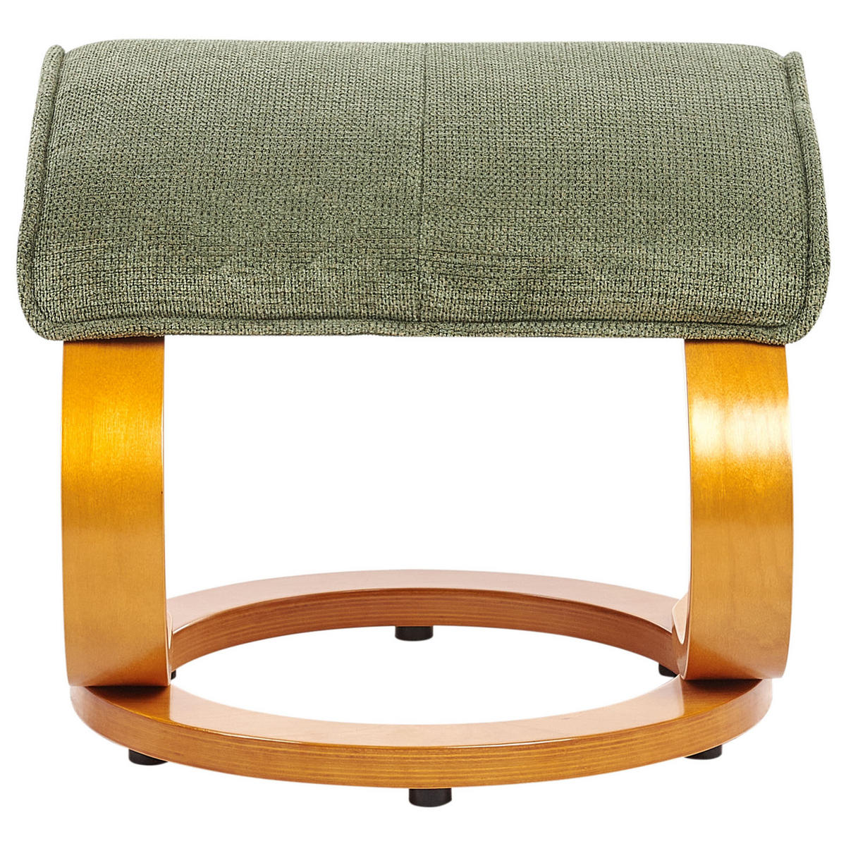 MASSAGESTUHL mit Fußstütze Stoff Grün Hero - Braun/Grün, Holz/Textil (51/102/80cm) - Beliani