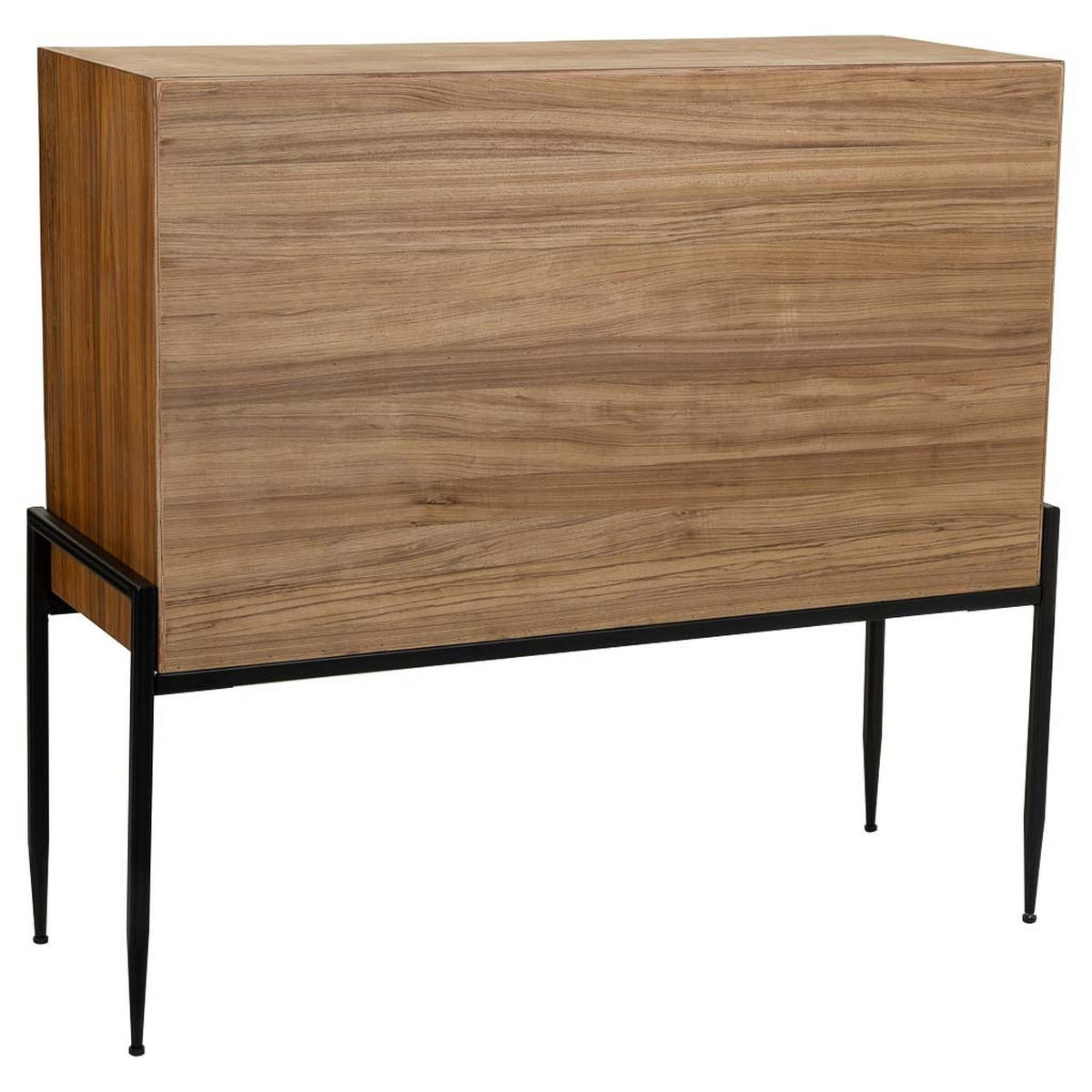 ANRICHTE aus Holz und Metall 110x40x99 cm - Braun, Metall (110/99/40cm) - Wanderlust