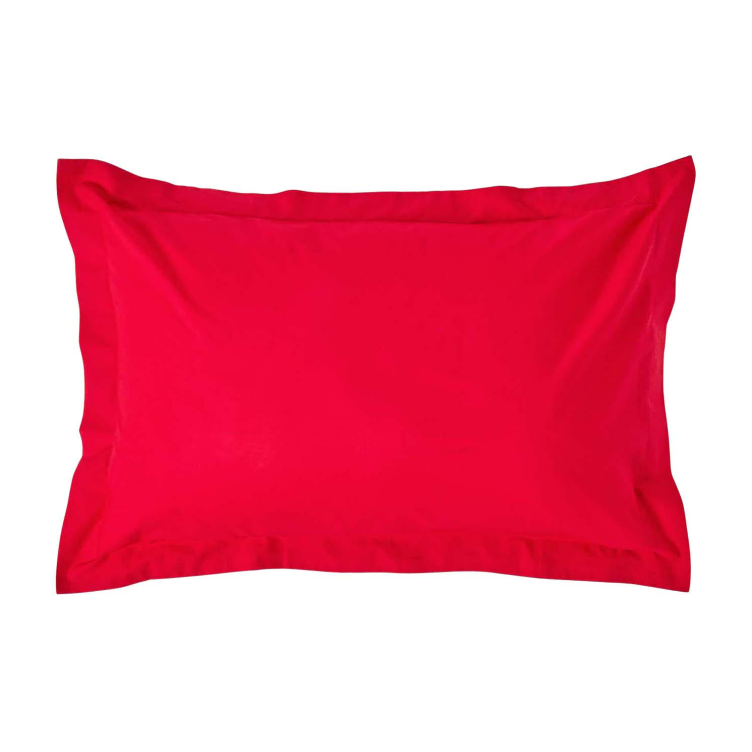 KISSENBEZUG Perkal mit Stehsaum, Fadendichte 200 - Rot, Textil (48/74cm) - Homescapes