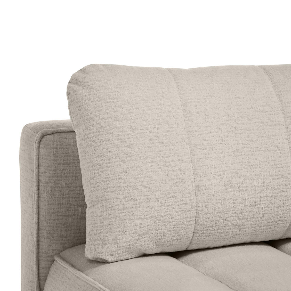 SCHLAFOSOFA Doris mit Schlaffunktion und Bettkasten, DL-System, Beige - Greige, Textil (210/88/100cm) - Beautysofa