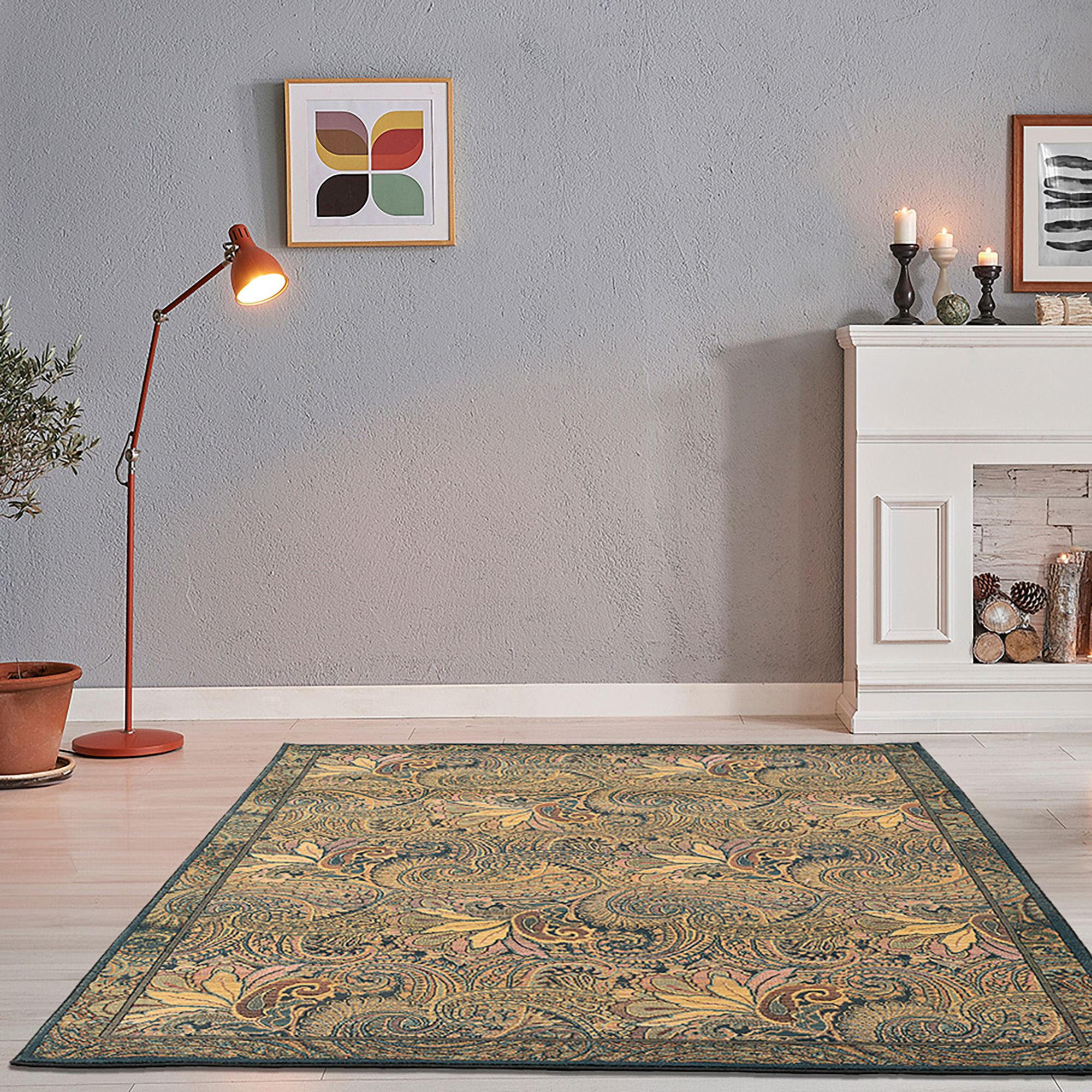 WEBTEPPICH Gabiro 739 160x235 cm - Goldfarben, Textil (160/235cm) - THEKO