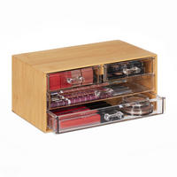 MAKEUP-ORGANIZER - Multicolor, Holz/Kunststoff (23.5/11/15cm) - Relaxdays