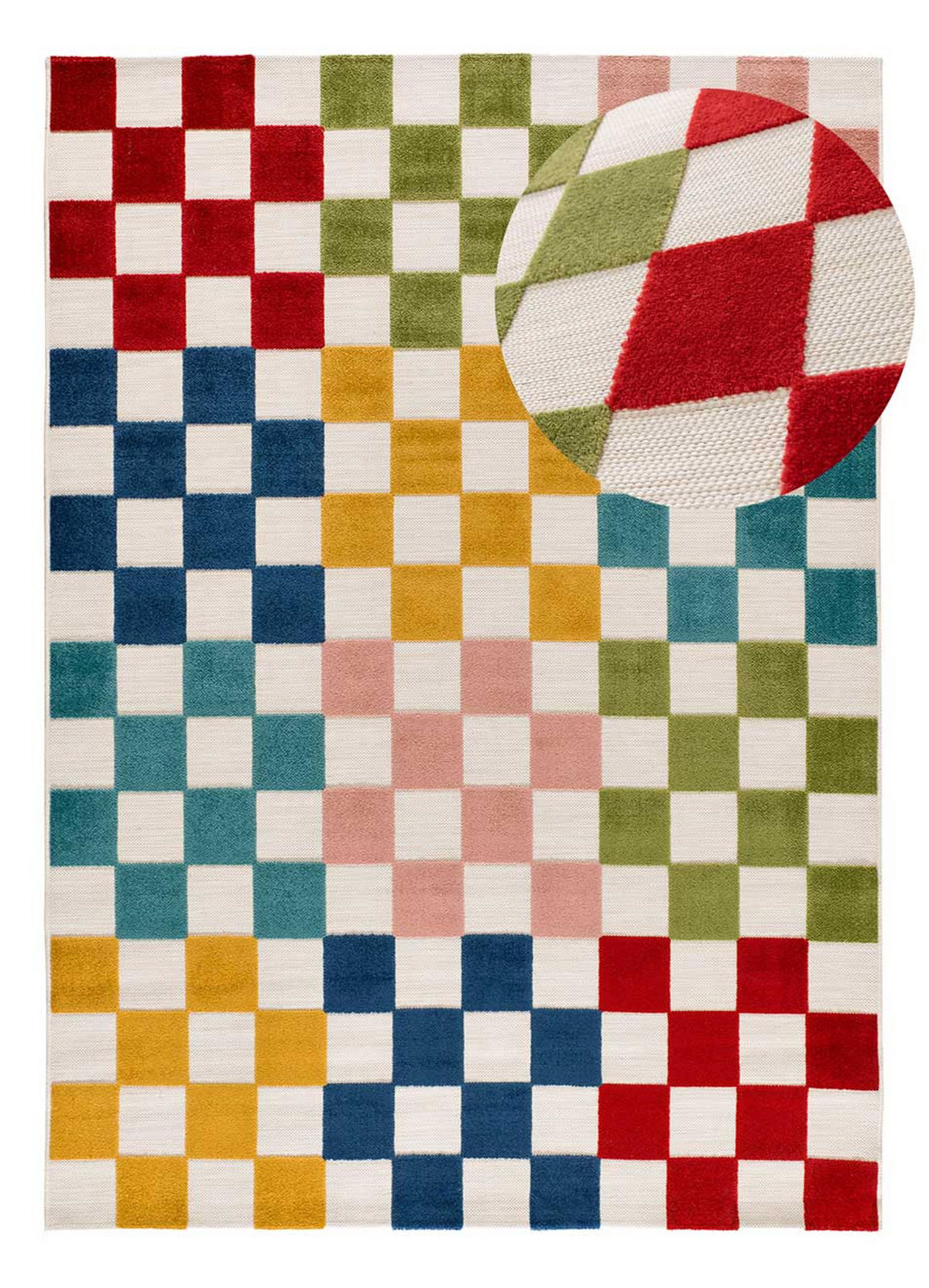 OUTDOORTEPPICH Mehrfarbiger Mila 80/150 cm - Multicolor, Kunststoff/Textil (80/150cm) - Atticgo