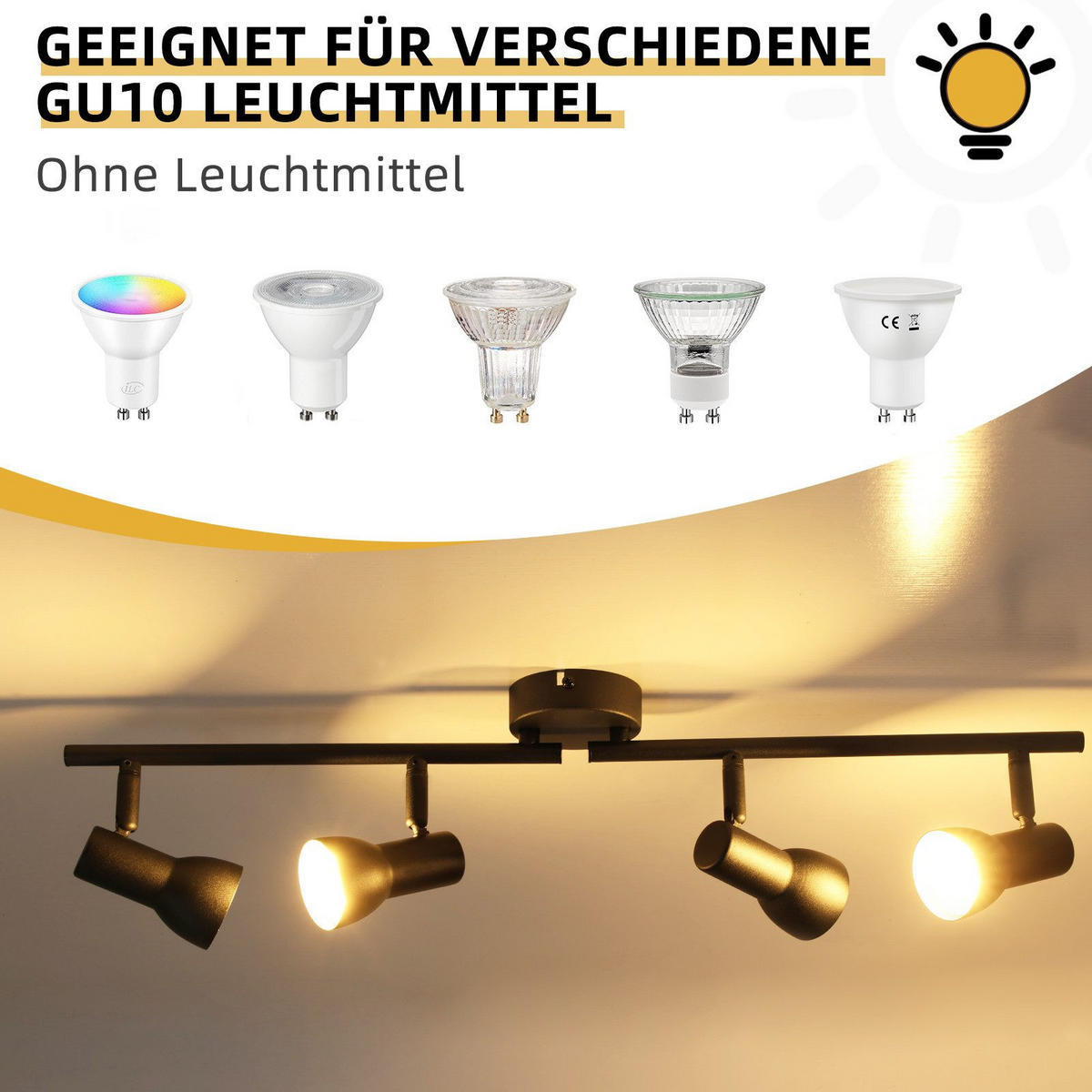 DECKENLEUCHTE Wärmeflügel 60.5/8/16.5cm - Schwarz, Metall (60.5/8/16.5cm) - Nettlife