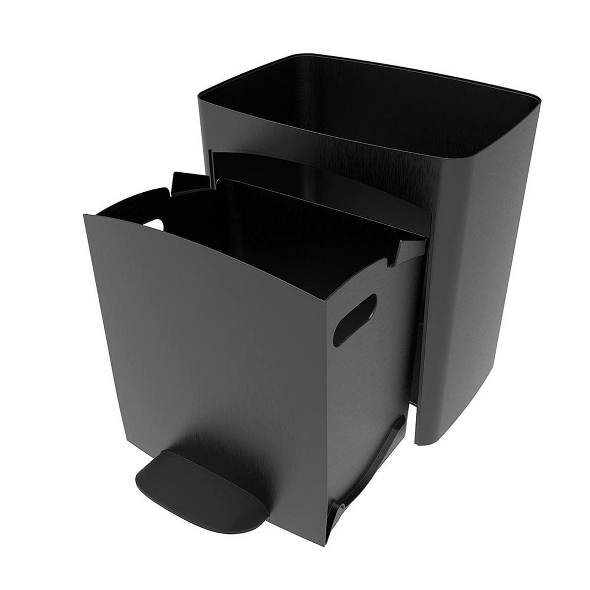 MÜLLEIMER PICEA grau - Grau, Kunststoff (29/76.5/39cm) - Kitchen Move