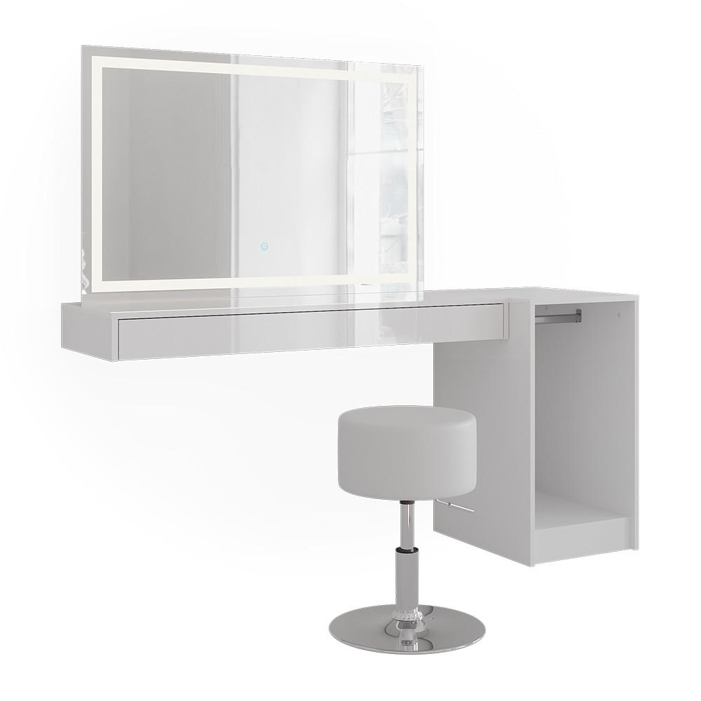 TOALETNÍ STOLEK Sherry Bílá - bílá, kompozitní dřevo (120/12/40.1cm) - Vicco