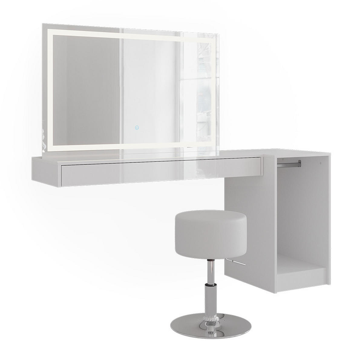 TOALETNÍ STOLEK Sherry Bílá - bílá, kompozitní dřevo (120/12/40.1cm) - Vicco