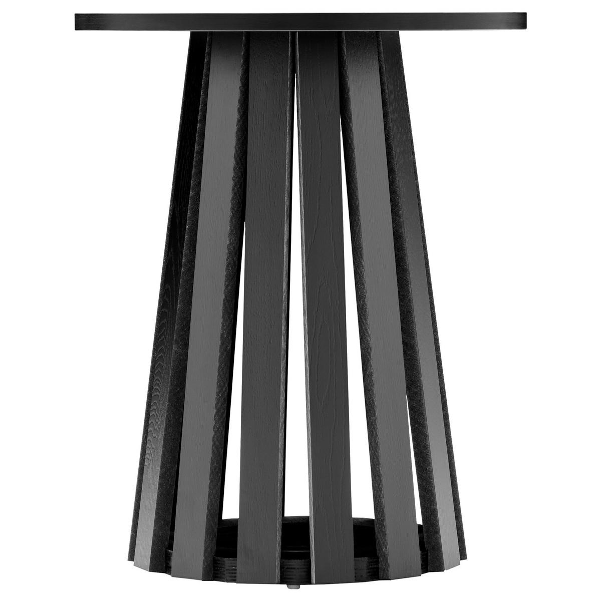BEISTELLTISCH Liv Schwarz Ø 45/55 cm - Schwarz, Holzwerkstoff (45/45/55cm) - Happy Garden