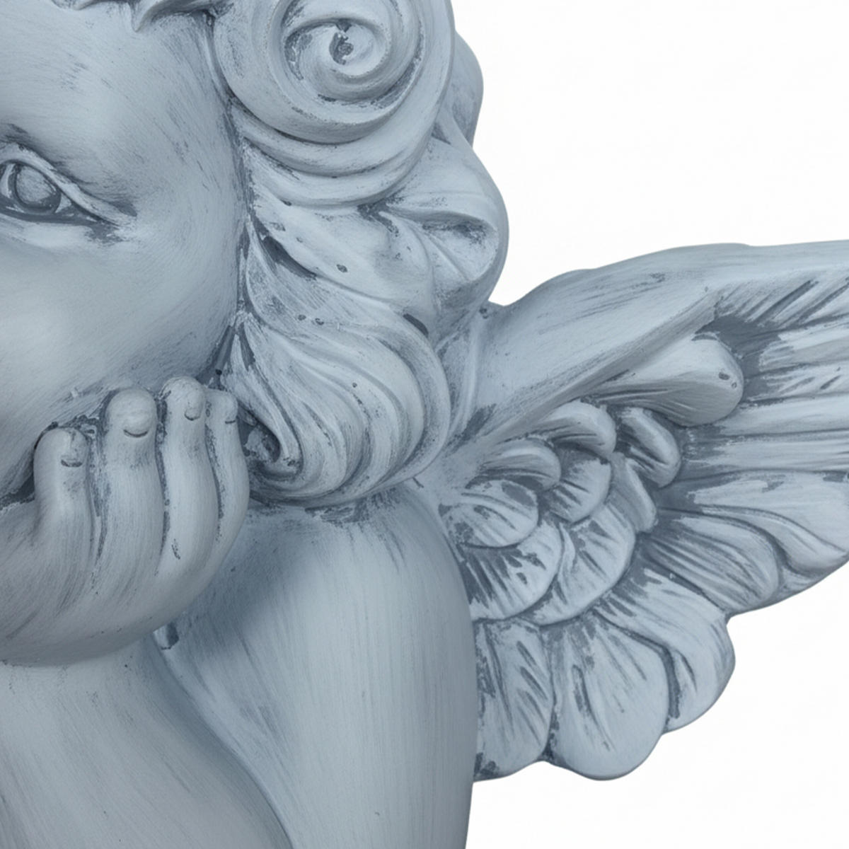 ANGEL - siva, umetna masa (40/31/22cm) - Relaxdays