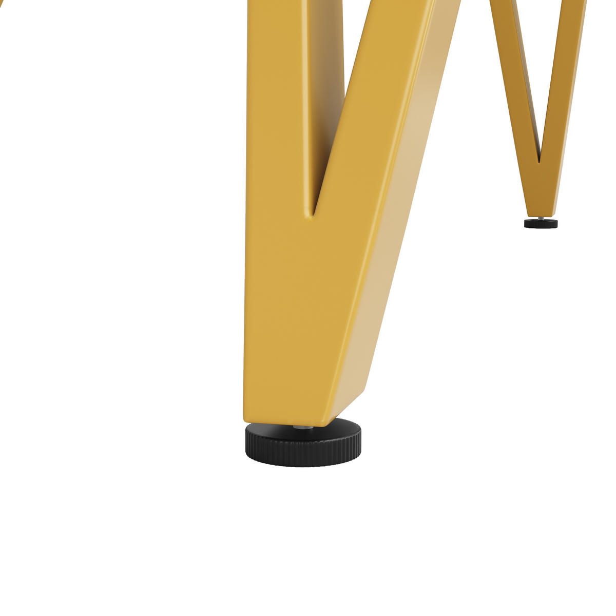 ESSTISCH Rund 100cm Marmor MDF Gold Metallbeine - Goldfarben, Holzwerkstoff (100/100/76cm) - FLIEKS