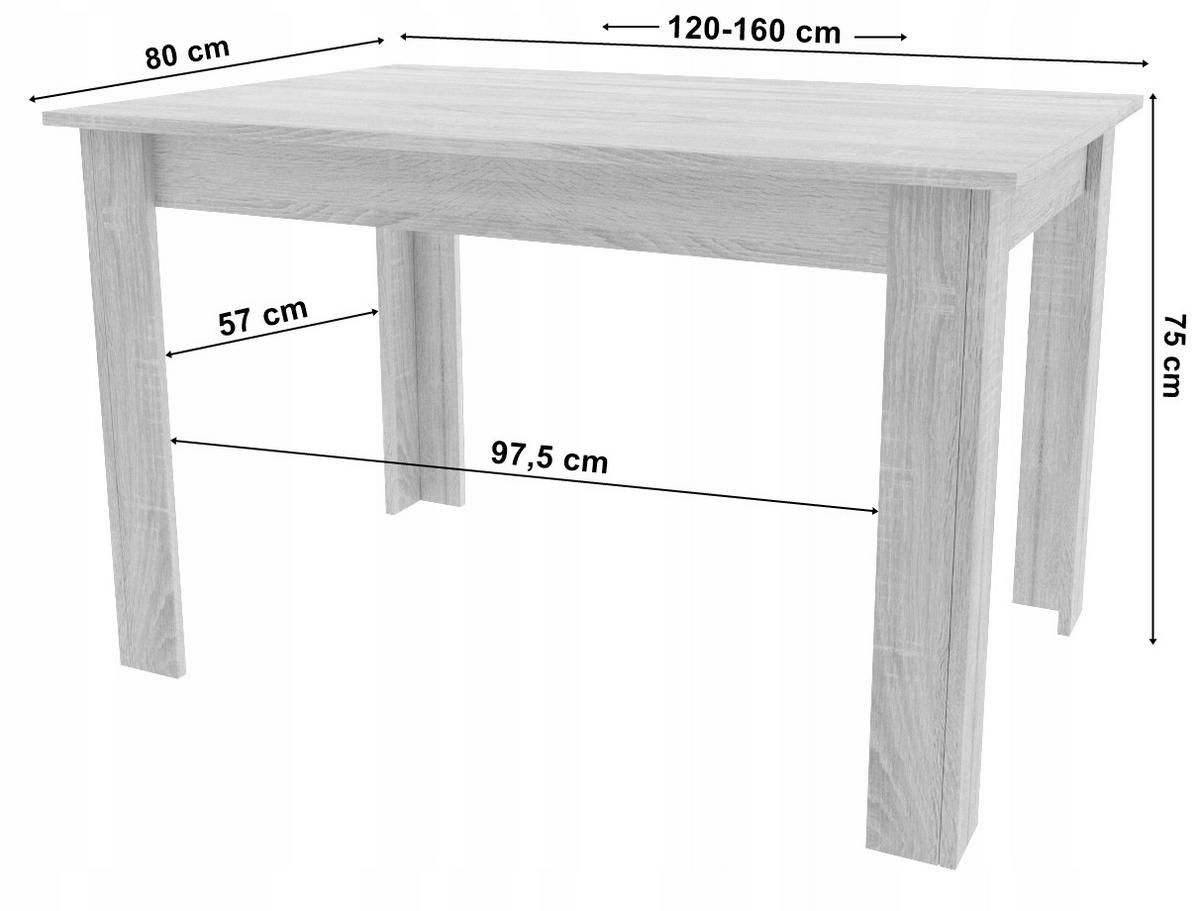 ESSTISCH ausziehbar Eiche Sonoma - Sonoma Eiche, Holzwerkstoff (160/80/75cm) - Mat-Haus