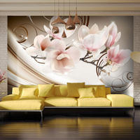 SELBSTKLEBENDE FOTOTAPETE 147/105 cm - Pink/Braun, Kunststoff/Textil (147/1cm) - KUNSTLOFT