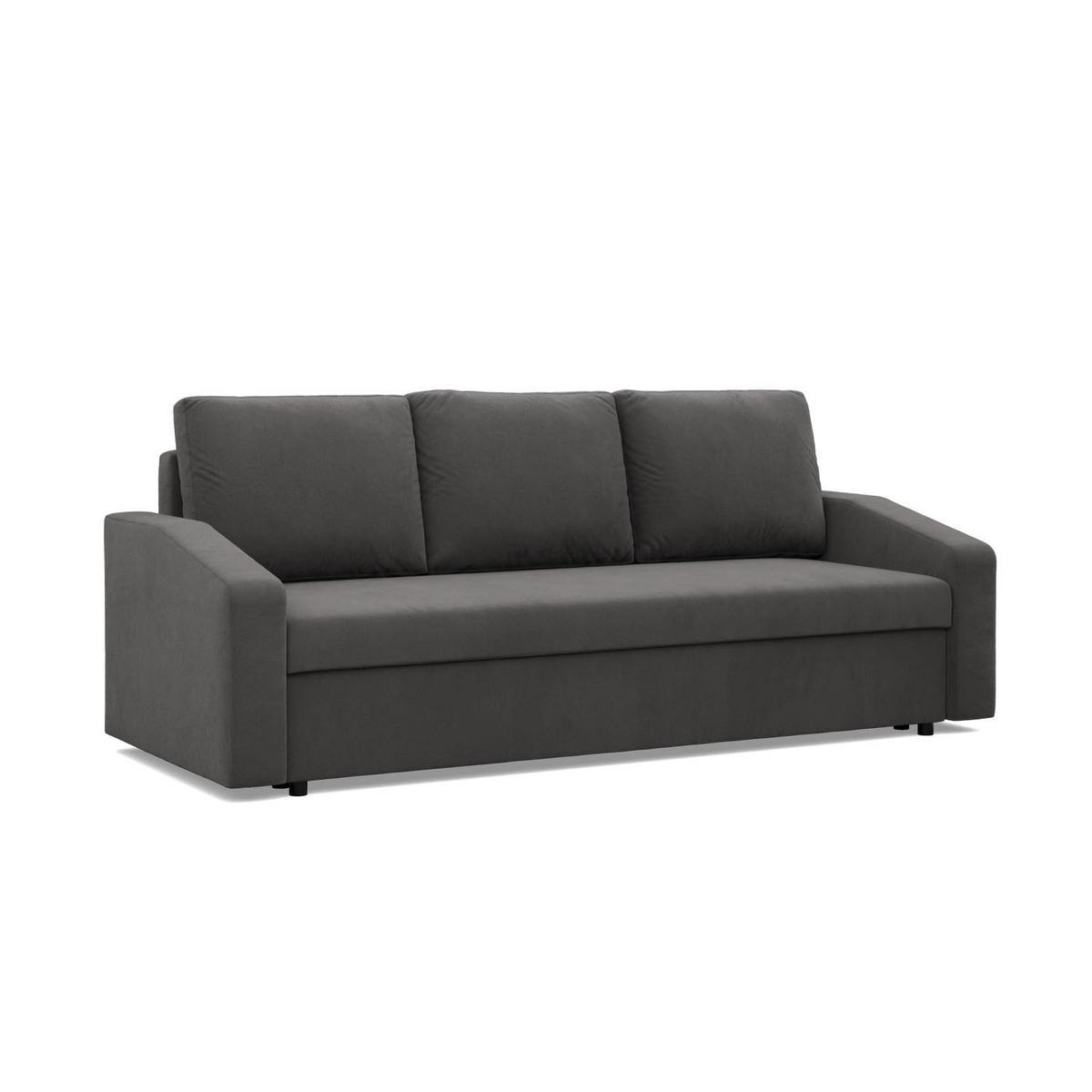 SOFA 3-SITZER MIT SCHLAFFUNKTION NEO, Grau - Grau, Textil (220/92/92cm) - Mebligo