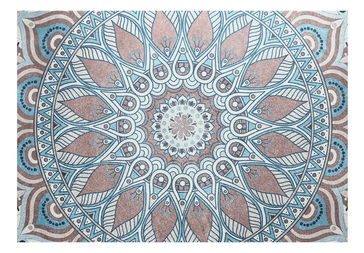 SELBSTKLEBENDE FOTOTAPETE 147/105 cm - Blau/Braun, Kunststoff/Textil (147/1cm) - KUNSTLOFT