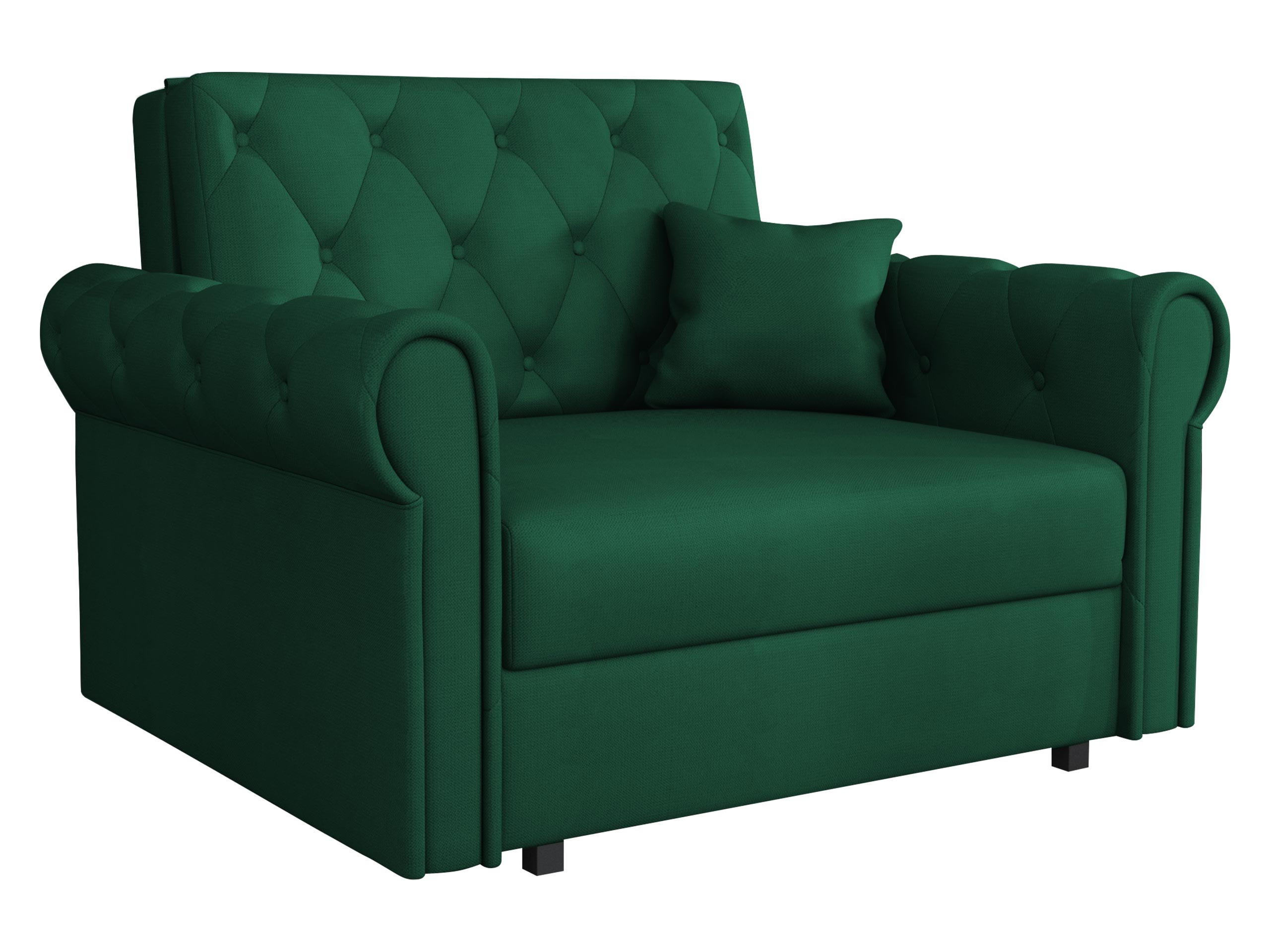 SCHLAFSOFA Viva Roma I - Smaragdgrün/Schwarz, Holz/Textil (116/85/98cm) - MIRJAN24