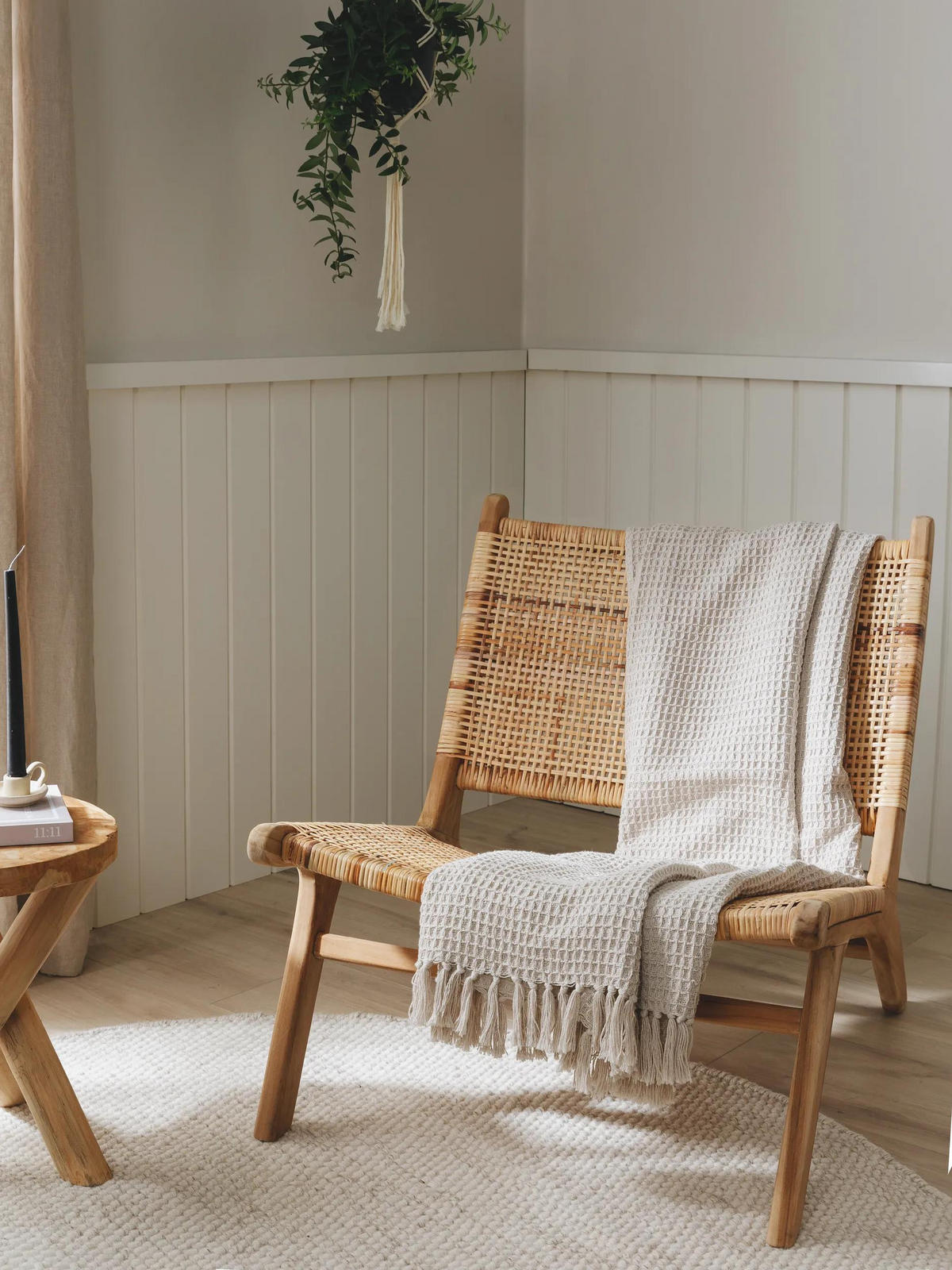 BAUMWOLLDECKE Amalia Ivory 125x150 cm - Creme, Textil (125/150cm) - benuta Pure