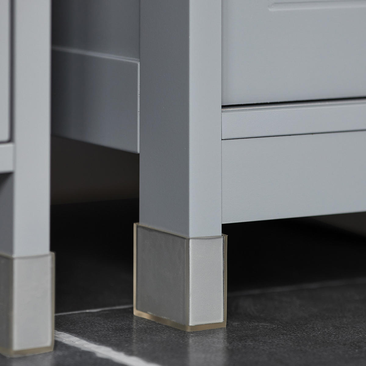 WASCHBECKENUNTERSCHRANK Grau - Grau, Holzwerkstoff (60/60/30cm) - SoBuy