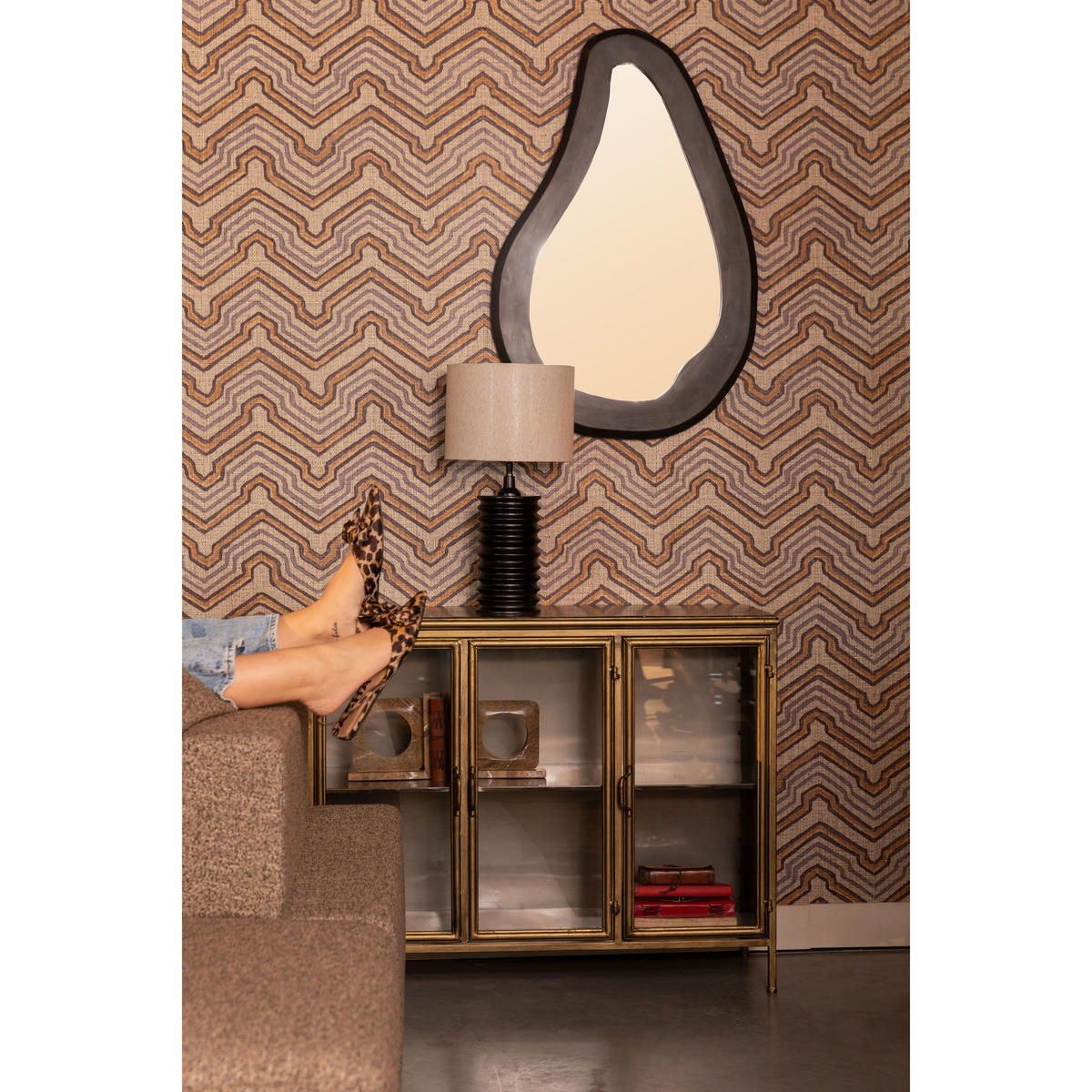SIDEBOARD Gertlush - Goldfarben, Metall (100/80/38.5cm) - Dutchbone