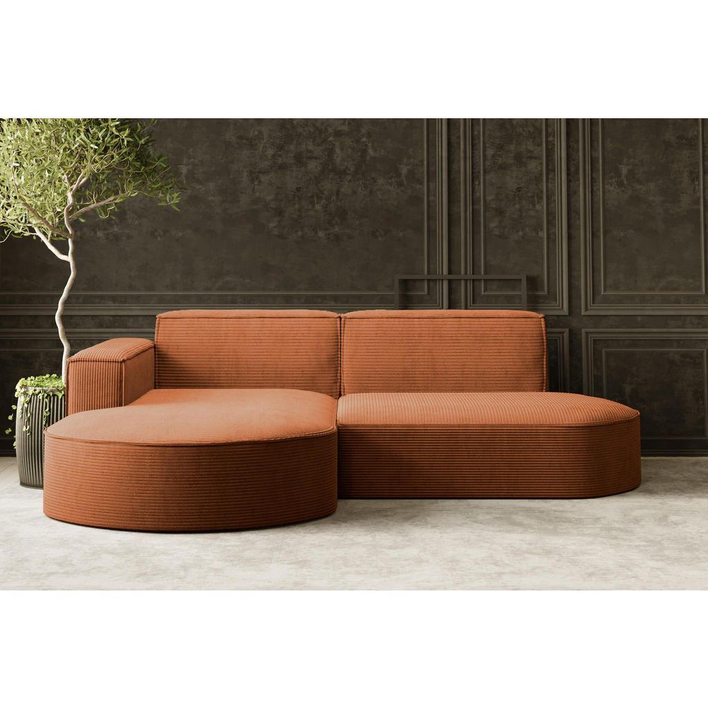 Thumbnail - Kaiser Möbel Ecksofa, Orange, Holzwerkstoff, 4-Sitzer, L-Form, 236x165 cm, Reach, Wohnzimmer, Sofas & Couches, Wohnlands...