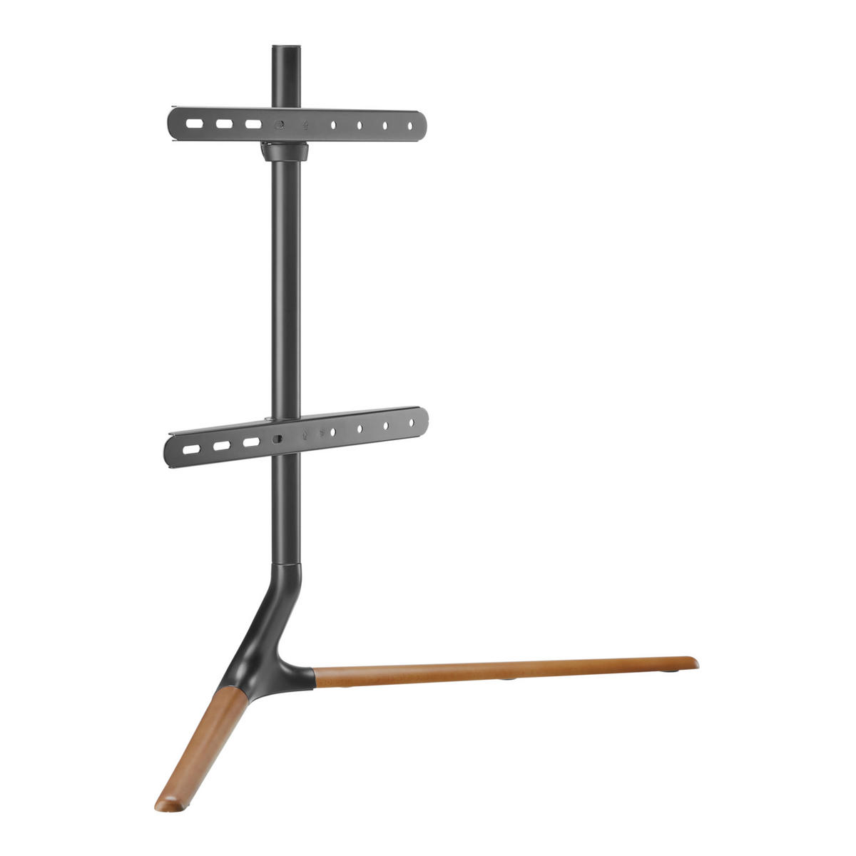 TV-STANDFUSS Ystad - Buchefarben/Schwarz, Holz/Kunststoff (97/76.5/35cm) - pro.tec