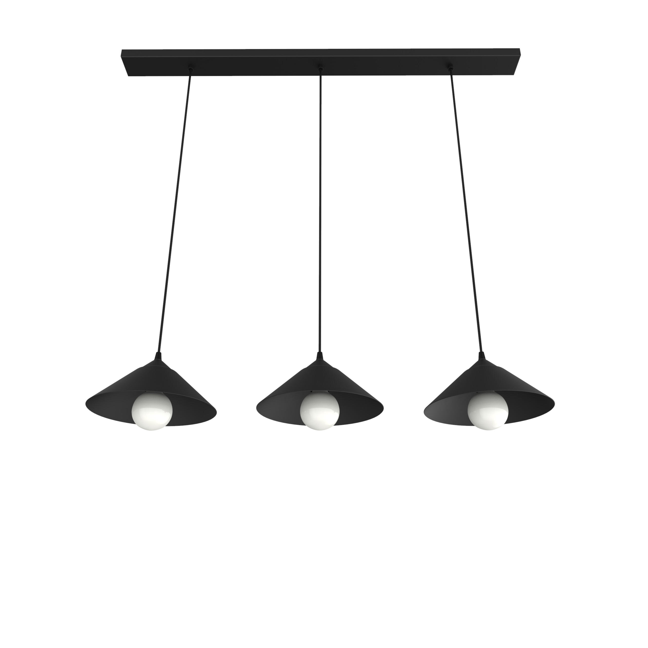 Lumicom Hängeleuchte Schwarz 100x120x25 cm