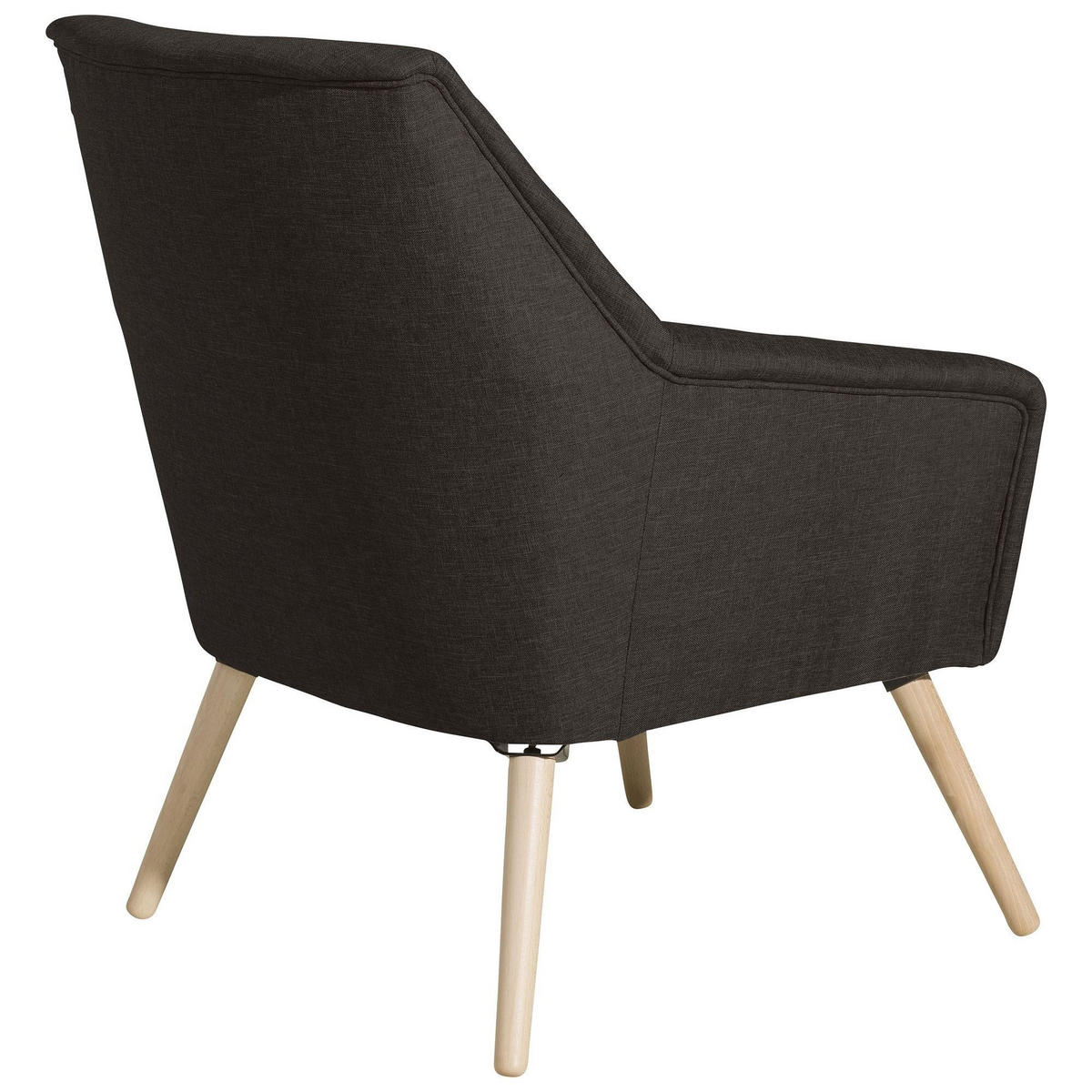 SESSEL Kachka Bezug Flachgewebe Buche natur / schoko - Dunkelbraun, Kunststoff (67/81/71cm) - 58aufmkessel