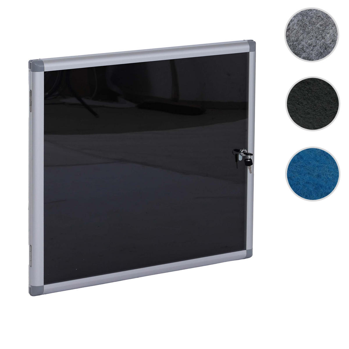 SCHAUKASTEN Schwarz - Schwarz, Metall (68/65/7cm) - MCW