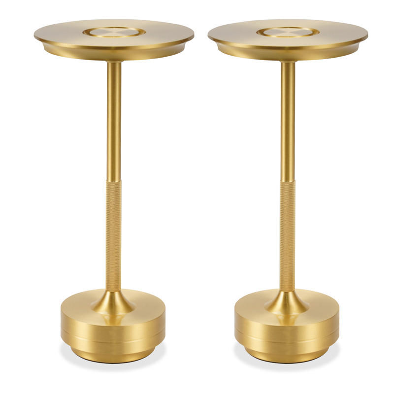 LED-TISCHLEUCHTE BRIGITTE Ⅲ 27/13/13 cm(2er-set) - Goldfarben, Metall (27/13/13cm) - Nettlife