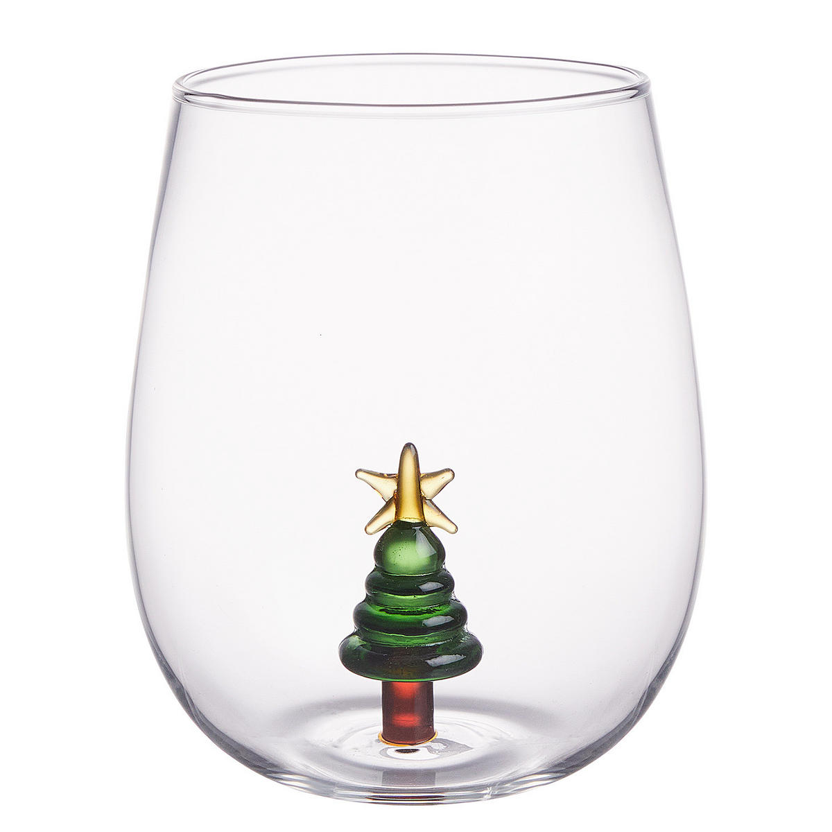 TRINKGLAS Merry & Joy Tanne - Transparent, Glas (0.45L) - Butlers