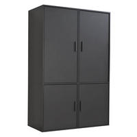 KLEIDERSCHRANK Der Grenzenlose - Anthrazit, Holzwerkstoff (120/187/58cm) - Mokebo