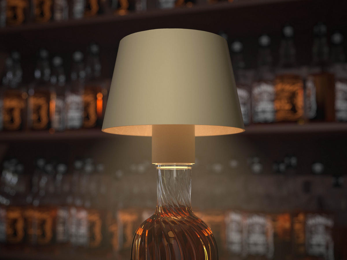 LED-AKKU-TISCHLAMPE - dimmbar mit Touchsensor und warmweißem Licht für Innen und Außen, beige - Beige, Metall (11/11/12.5cm) - Northpoint