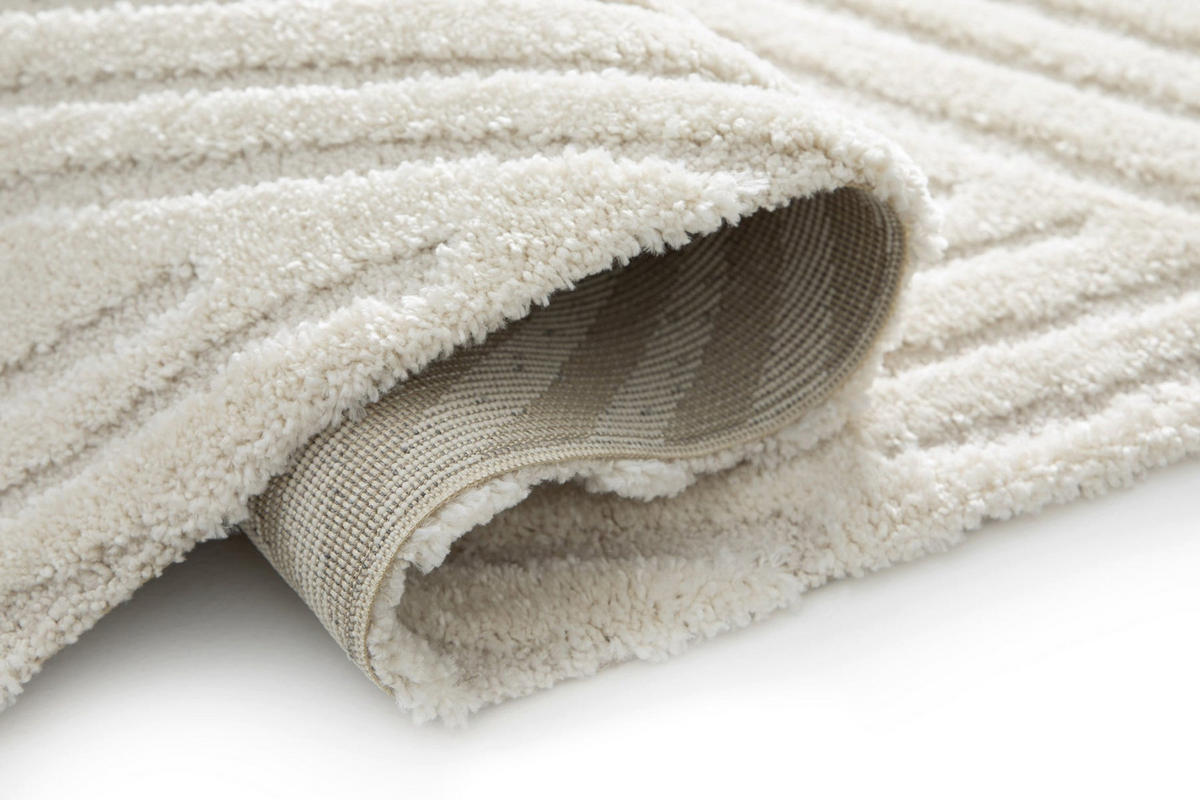 TEPPICH sehr weich mit Relief-Effekt beige - Beige, Textil (160/230cm) - AFK Living
