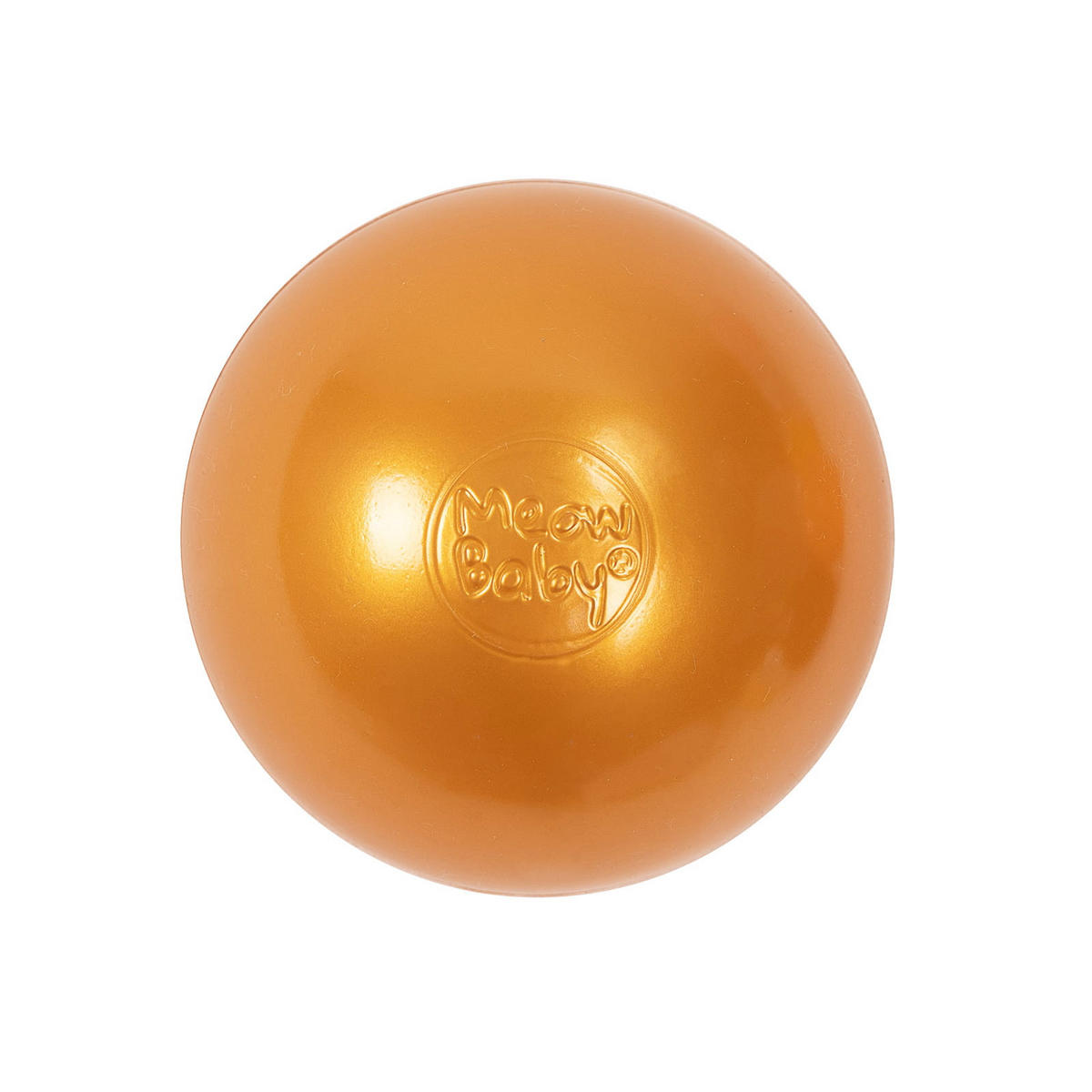 BÄLLE für Bällebad, Kinder Spielbälle, Plastikbälle 50 pcs.: Gold - Goldfarben, Textil (7/7/7cm) - MeowBaby