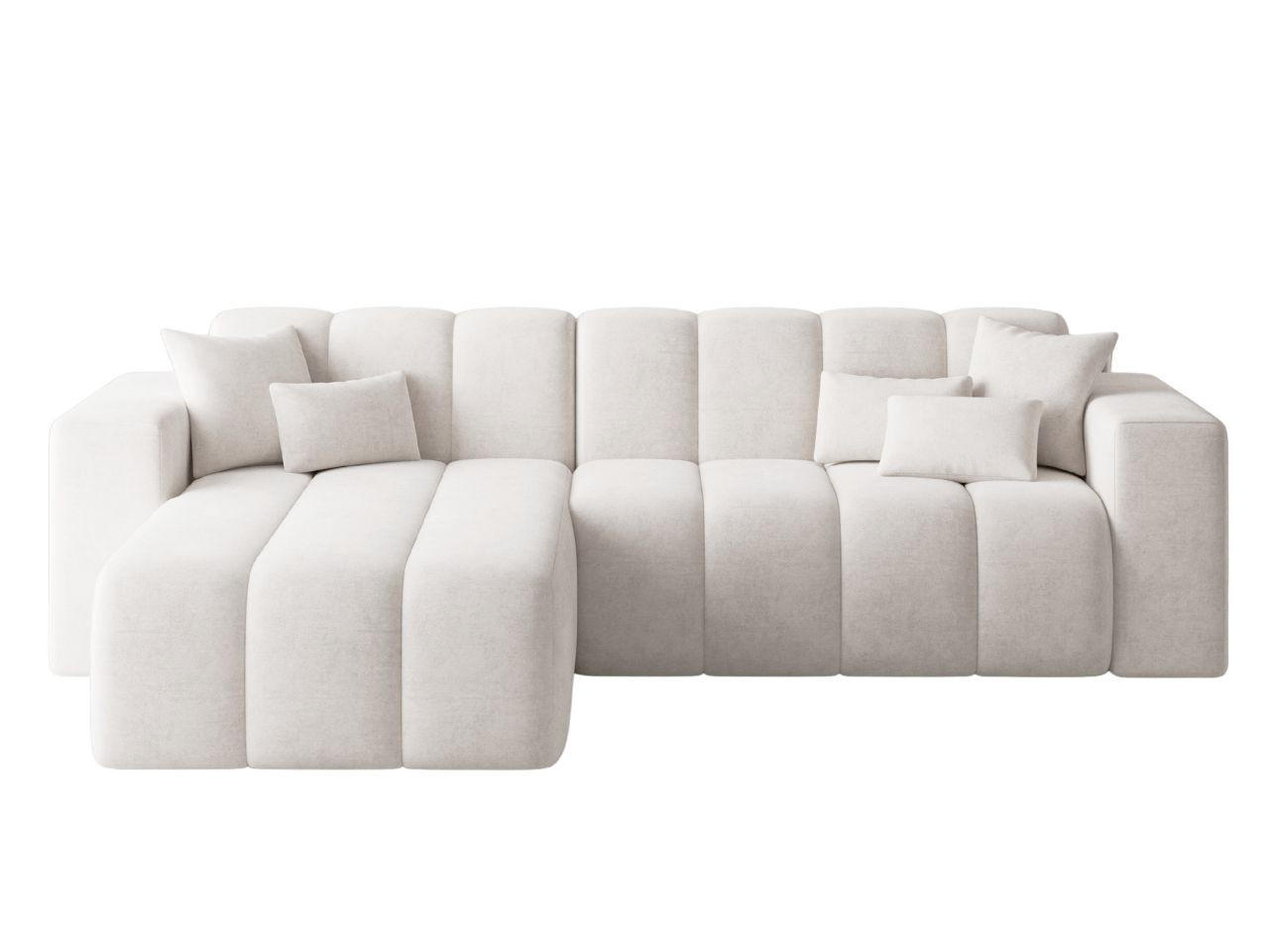 ECKSOFA Nork Creme Links - Creme, Holz/Textil (180/265cm) - Graingold