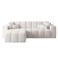 ECKSOFA Nork Creme Links - Creme, Holz/Textil (180/265cm) - Graingold