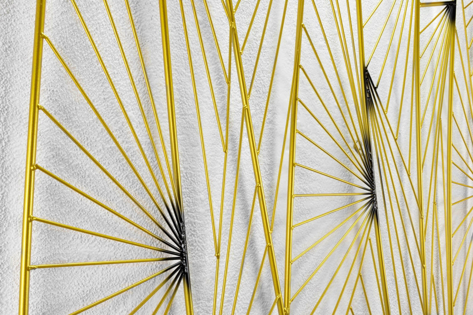 WANDDEKO Gold 100/100 cm - Goldfarben, Metall (6.75/100/3cm) - KUNSTLOFT
