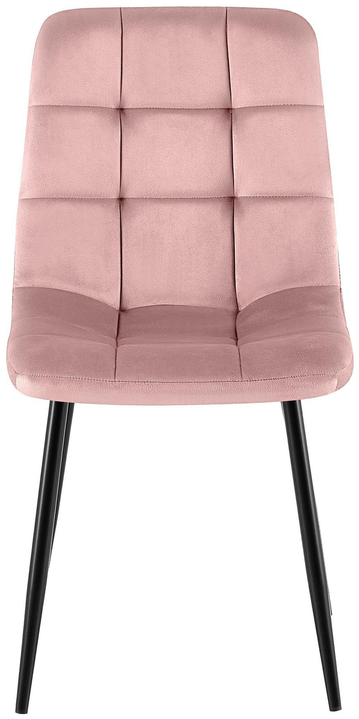 ESSZIMMERSTÜHLE Antibes 4er Set 84x45x55 cm pink - Pink, Textil (45/84/55cm) - furnicato