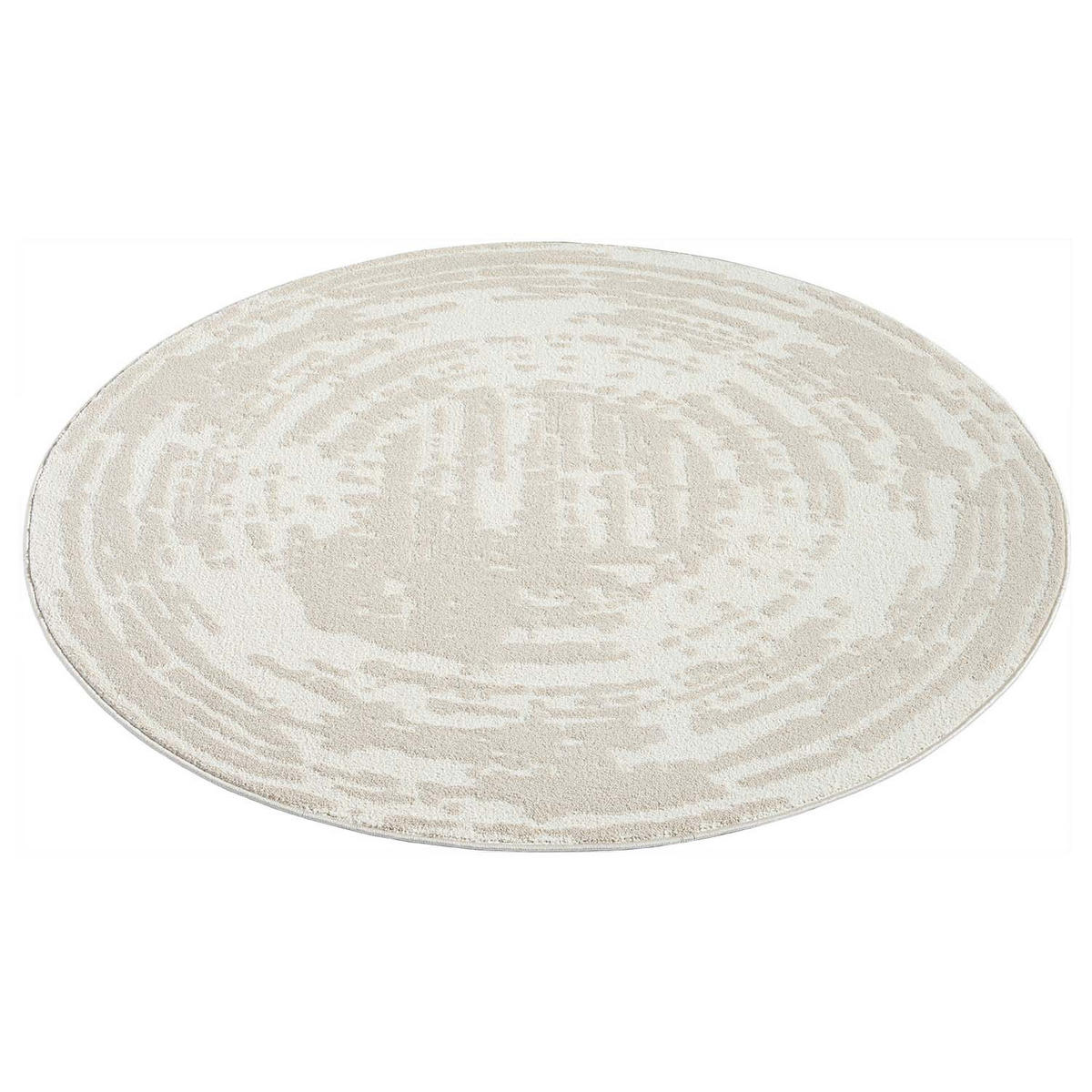 KURZFLOR-TEPPICH Flair 171 Beige 160x160 cm - Beige, Textil (160/160cm) - carpet city