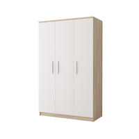 KINDERKLEIDERSCHRANK OLMO 19 120/50/192 Weiß/Sonoma Eiche - Weiß/Sonoma Eiche, Holzwerkstoff (120/192/50cm) - Deine Möbel 24