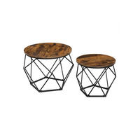 COUCHTISCH 2ER-SET - Braun, Holzwerkstoff (50/50/40cm) - Hansiro