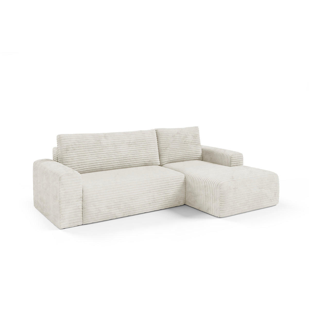 Petits-meubles Ecksofa Weiß 268x163 cm