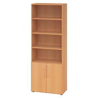 KOMBISCHRANK - 2 plus 4 Ordnerhöhen 42/80/215,6 cm in Buchefarben - Buchefarben, Holzwerkstoff (80/215.6/42cm) - bümö