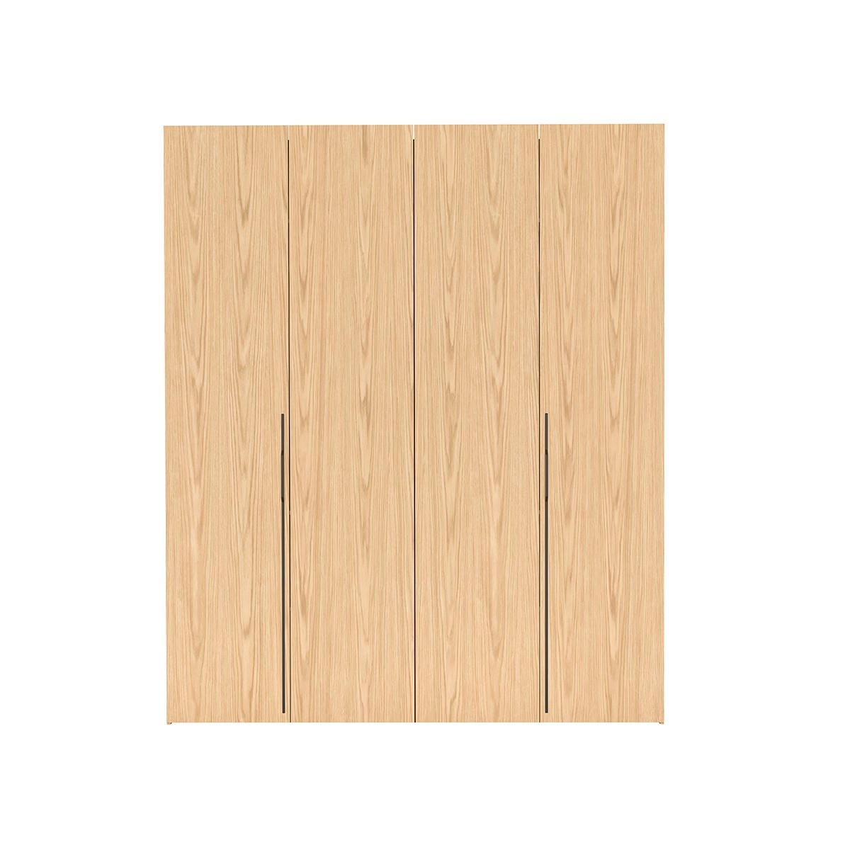 DREHTÜRENSCHRANK ANCONA 200/240/58cm 4-türig Eichefarben - Eichefarben, Holzwerkstoff (200/240/58cm) - MASSENO