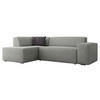 ECKSOFA Lordin, Seite: Links - Hellgrau, Holz/Textil (267/205cm) - MIRJAN24